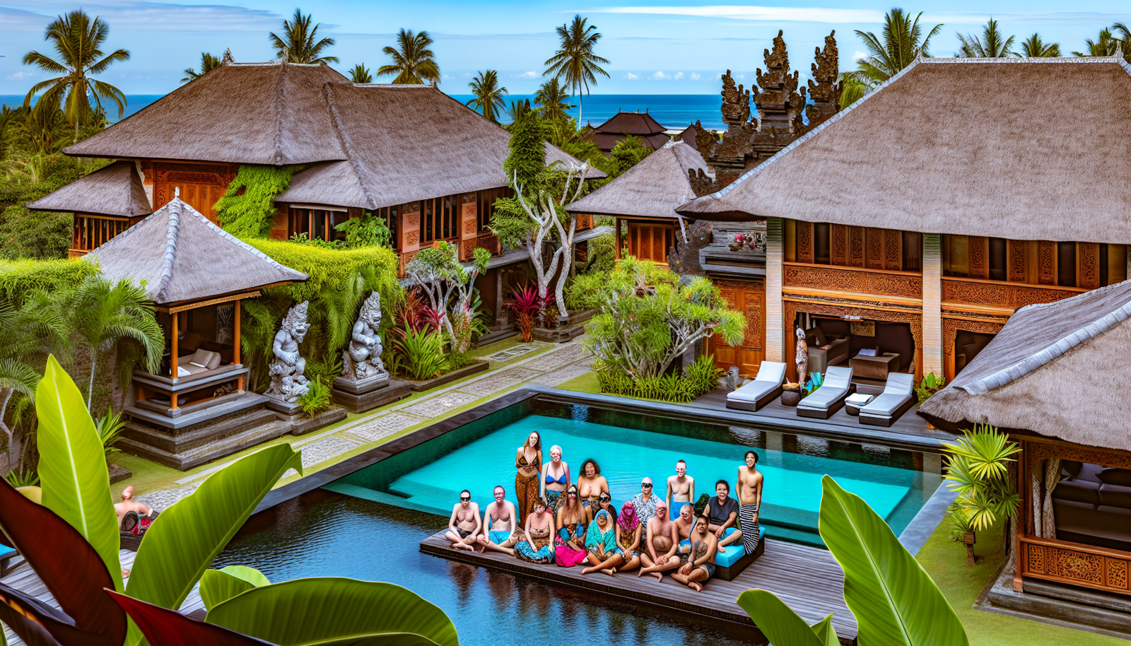 Luxury villa complex in Bali