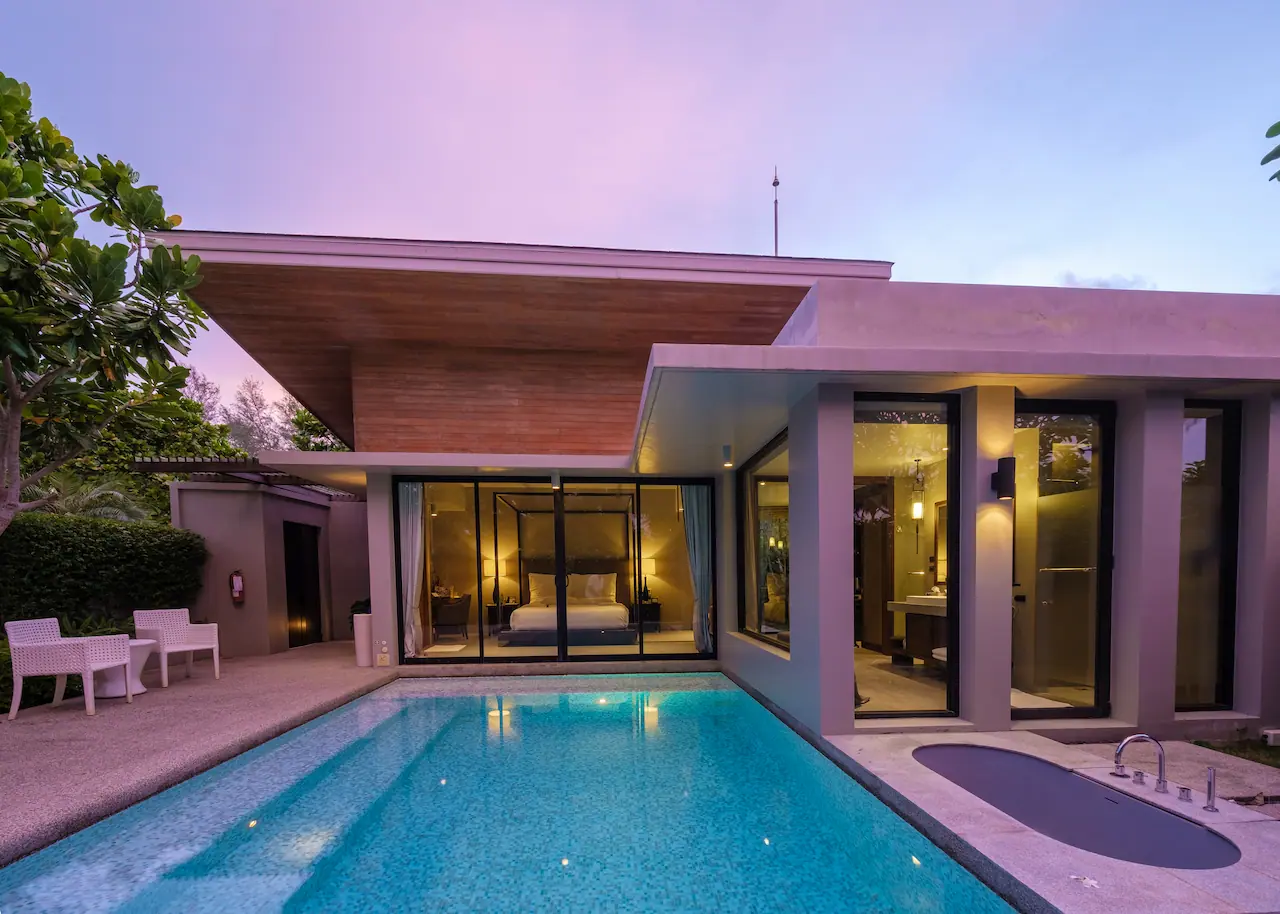 Luxury villa complex in Bali