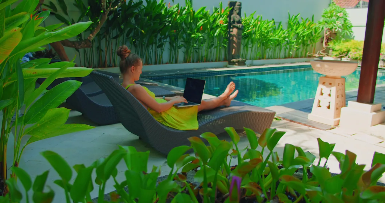 Remote working in Bali