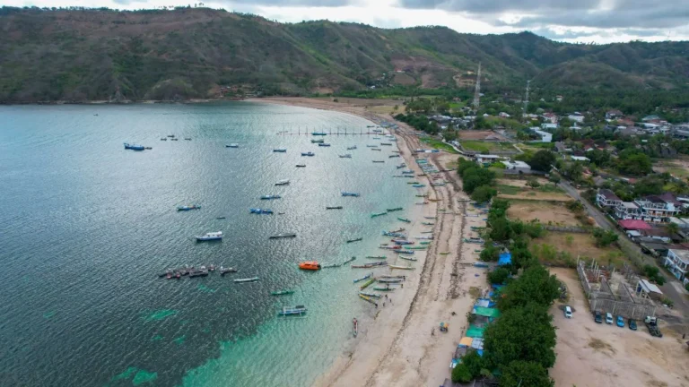 Kuta Beach at Mandalika Area, Lombok, Indonesia