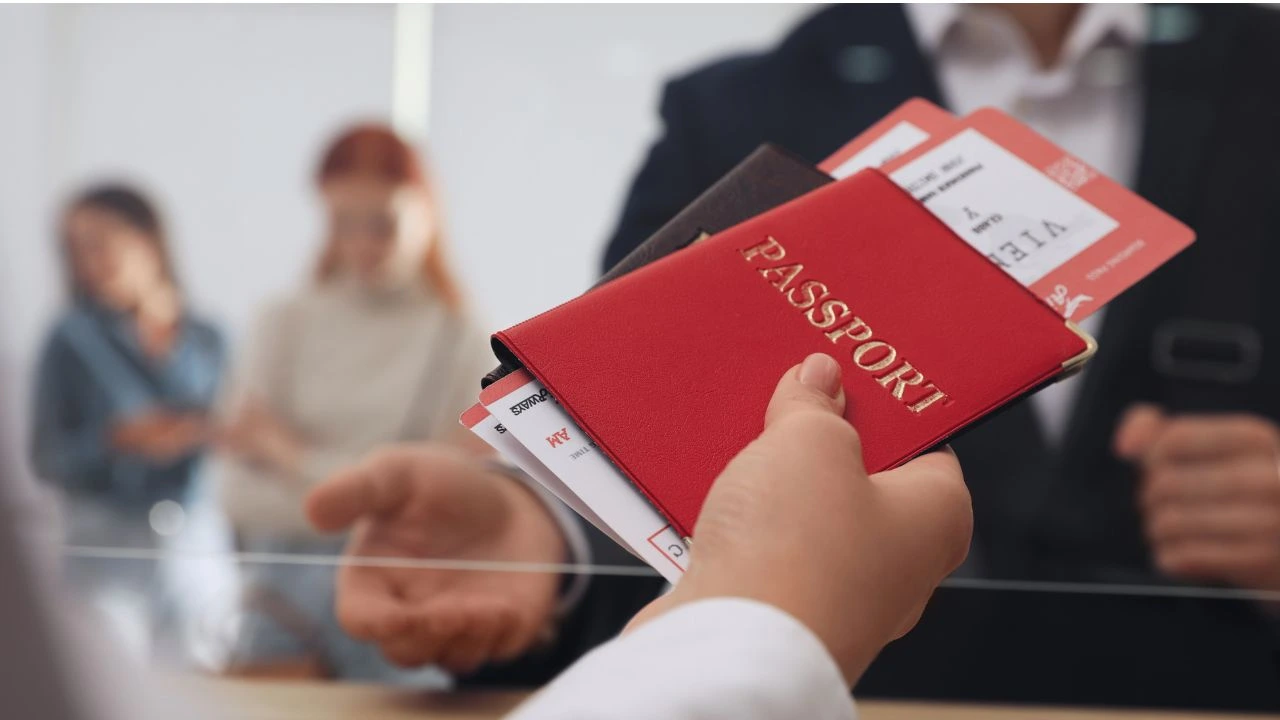 passport and ticket check visa